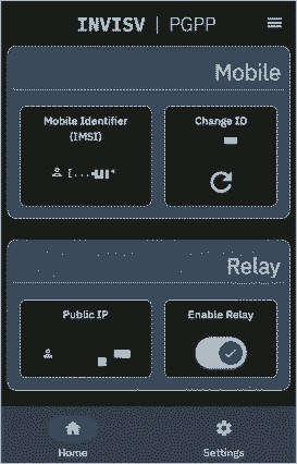 Image of the web app home screen