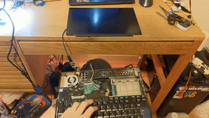 Gif of screen flashing