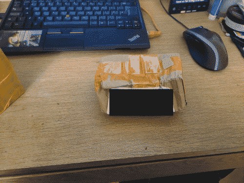 image of crushed box posted from china